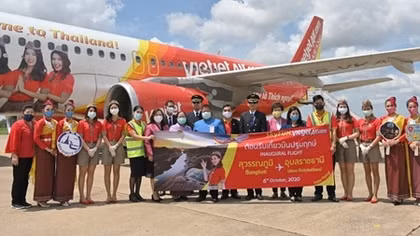 Vietjet khai trương đường bay Băng Cốc – Ubon Ratchathani 