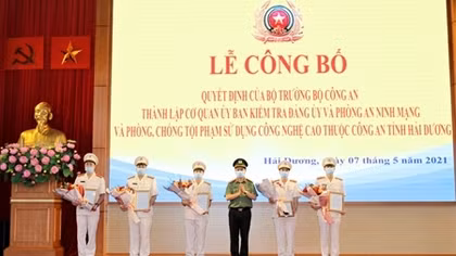 Thành lập Cơ quan Ủy ban kiểm tra Đảng ủy Công an tỉnh Hải Dương