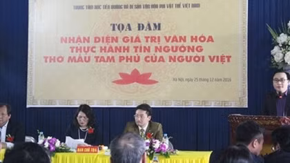 Giá trị văn hóa thực hành tín ngưỡng thờ Mẫu Tam phủ của người Việt