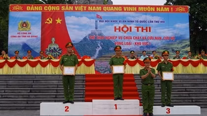 Tổ chức thành công Hội thi thể thao nghiệp vụ CC&CNCH vòng loại khu vực I