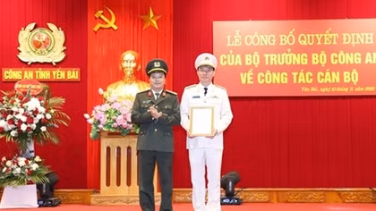 Công an tỉnh Yên Bái có tân Phó Giám đốc