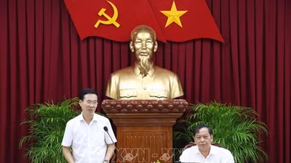 Đoàn kiểm tra của Bộ Chính trị làm việc với Ban Thường vụ Thành ủy Cần Thơ