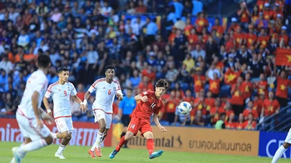  U23 Việt Nam 0-0 U23 UAE: Bất phân thắng bại