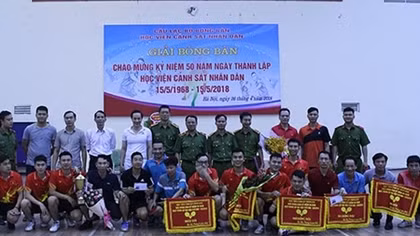 Bế mạc Giải bóng bàn mở rộng 50 năm thành lập Học viện CSND