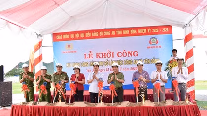 Khởi công xây dựng trụ sở Công an xã Yên Đồng 