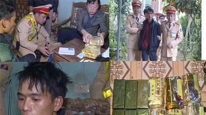 Bắt giữ đối tượng vận chuyển 6 bánh heroin và 6kg ma túy tổng hợp