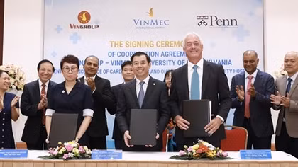 Vingroup hợp tác Đại học PENN xây dựng “Trung tâm xuất sắc” về tim mạch và ung bướu