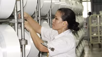 Nhà máy xơ sợi Đình Vũ tăng công suất sản xuất sợi DTY lên 900 tấn/tháng