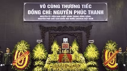 Tổ chức trọng thể Lễ tang đồng chí Nguyễn Phúc Thanh