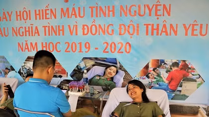 Gần 400 sinh viên An ninh hiến máu vì đồng đội thân yêu