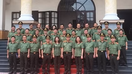 Thứ trưởng Lê Tấn Tới thăm và làm việc với Trường Đại học ANND