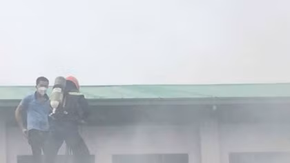 Cháy lớn công ty sản xuất giày dép ở Bình Dương