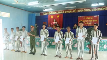 Ngày trở về của các phạm nhân hướng thiện tại Tây Ninh