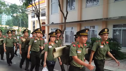 Gần 300 sinh viên An ninh “Hành quân xanh” tại Tây Ninh