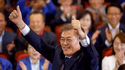 Ông Moon Jae-in tuyên bố đắc cử Tổng thống Hàn Quốc