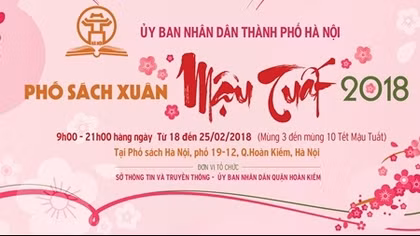 Đón xuân về cùng Phố sách xuân Mậu Tuất 2018
