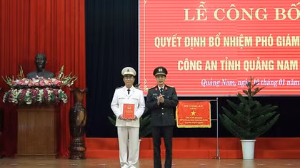 Bổ nhiệm Phó Giám đốc Công an Quảng Nam