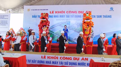 230 tỷ đồng xây dựng Nhà máy tái sử dụng nước tại Quảng Nam