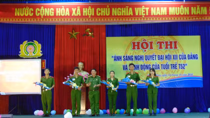 Trường Trung cấp CSND V tổ chức Hội thi tìm hiểu Nghị quyết Đại hội XII 