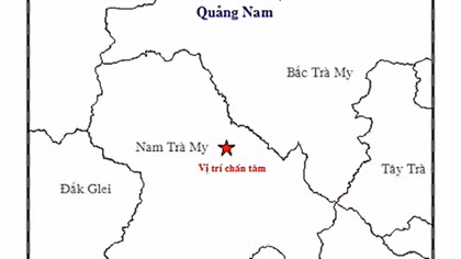 3 ngày xảy ra 2 trận động đất tại Quảng Nam