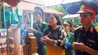 Khánh thành Khu tưởng niệm liệt sĩ Trại Tiệp
