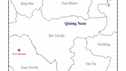 Lại xảy ra động đất tại Quảng Nam
