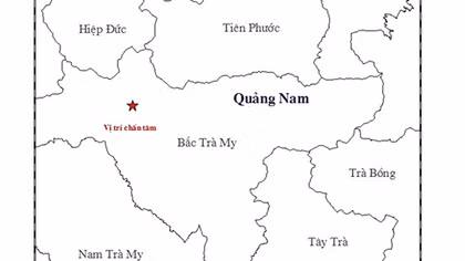 Lại xảy ra động đất tại Quảng Nam