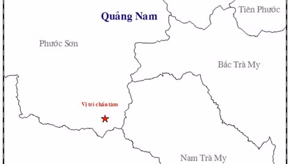 Lại xảy ra động đất tại Quảng Nam