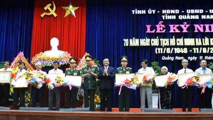 Quảng Nam kỷ niệm 70 năm Ngày Bác Hồ ra Lời kêu gọi thi đua ái quốc