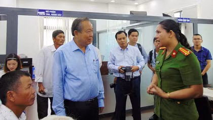 Phó Thủ tướng Trương Hòa Bình kiểm tra công tác cải cách hành chính tại Quảng Nam