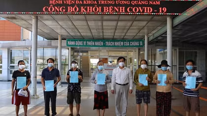Quảng Nam xét nghiệm thêm 2 lần cho bệnh nhân COVID-19 được xuất viện