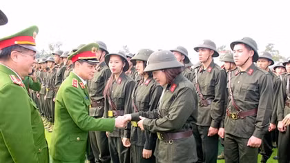 Hơn 500 tân binh bước vào khoá huấn luyện tại Bộ Tư lệnh CSCĐ