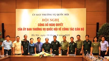 Thiếu tướng Đỗ Quang Thành giữ chức vụ Phó Chủ nhiệm Ủy ban Quốc phòng và An ninh