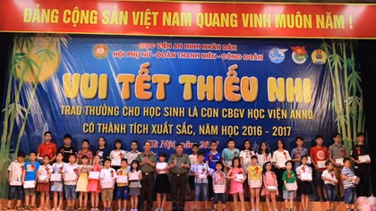 600 em nhỏ thoả sức “Vui Tết thiếu nhi” tại Học viện ANND