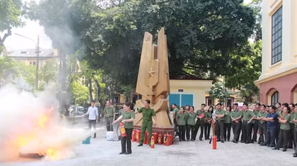 Cục Công tác đảng và công tác chính trị tập huấn phòng cháy, chữa cháy