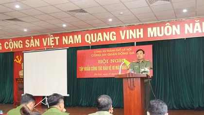 Công an quận Đống Đa tập huấn công tác bảo vệ bí mật nhà nước cho CBCS