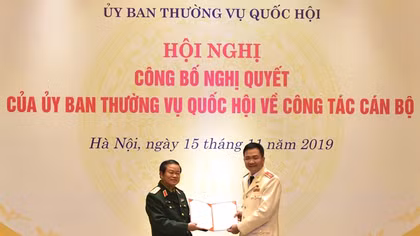 Thiếu tướng Nguyễn Minh Đức giữ chức Phó Chủ nhiệm Uỷ ban Quốc phòng và An ninh