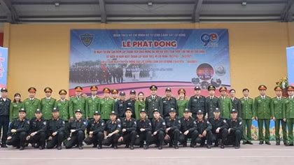 Tuổi trẻ Bộ Tư lệnh CSCĐ phát động 90 ngày cao điểm chào mừng Đại hội Đảng