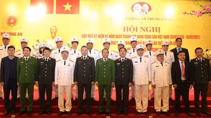 Đảng ủy Công an Trung ương gặp mặt nhân kỷ niệm 91 năm Ngày thành lập Đảng
