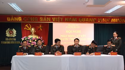 Ký giao ước thi đua các đơn vị thuộc Cụm thi đua số 7 Bộ Công an
