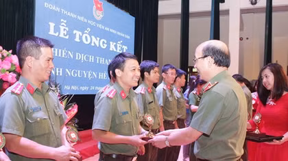 Học viện ANND tổng kết Chiến dịch thanh niên tình nguyện hè 2016