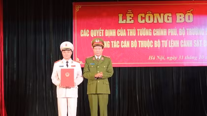 Thủ tướng bổ nhiệm Tư lệnh Cảnh sát cơ động