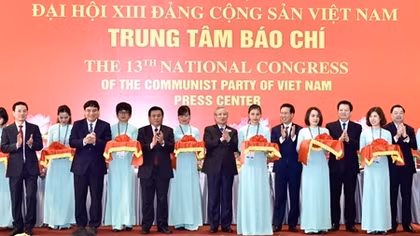 Khai trương Trung tâm Báo chí phục vụ Đại hội lần thứ XIII của Đảng
