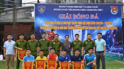 Tiểu đoàn Cảnh sát bảo vệ hàng đặc biệt tổ chức Giải bóng đá