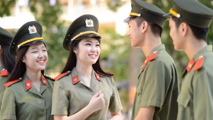 Học viên An ninh rạng ngời chào đón 70 năm Ngày truyền thống