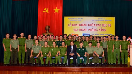 Học viện CSND khai giảng lớp Cao học Luật K26 tại Đà Nẵng