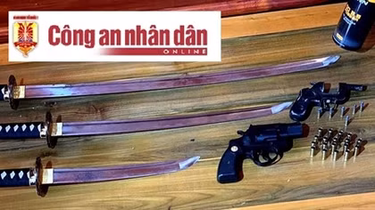 Thu nhiều súng, kiếm trong đường dây đánh bạc 3.000 tỷ đồng