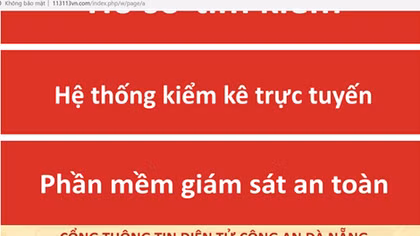 Giả mạo trang web của lực lượng Công an để cài mã độc 
