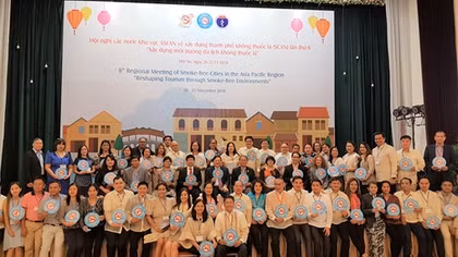 Hội nghị các nước ASEAN về xây dựng TP không thuốc lá lần thứ 6