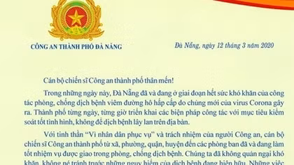 Giám đốc CATP Đà Nẵng động viên, yêu cầu CBCS nâng cao trách nhiệm chống dịch COVID-19